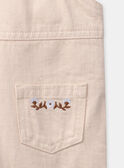 Pantalón largo con peto con parche de flor LAEVA / 24H1BFK1SALD319