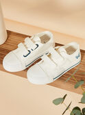 Zapatillas blancas con bordado de avión FEBASKAGE / 23N10PG21D16000