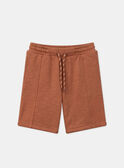 Bermudas de tejido polar terracota KROCHOAGE / 24E3PGE1BERF519