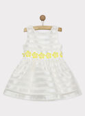 Vestido de color blanco RYEVIETTE / 19E2PFS1ROB001