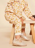 Pantalón de chándal de muletón crudo con estampado floral FABRITA / 23E1BF81JGB001