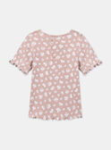 Camiseta rosa flores de manga globo KRIBLETTE 1 / 24E2PFB3TMC311