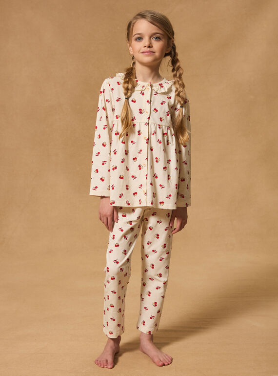 Pijama de punto de pájaros MUICAETTE / 25E5PFE3PYJ114