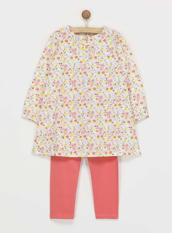 Camisón de color blanco y rosa REJIPETTE / 19E5PF72CHN000