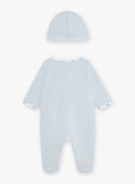 Pelele de bebé pulpo azul y gorro para niño recién nacido COLE_B / 22E0NGI1GREC227