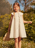 Vestido de color crudo LAROBETTE / 24H2PFI2ROB001