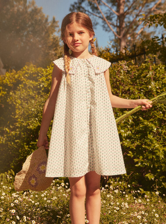 Vestido de color crudo LAROBETTE / 24H2PFI2ROB001