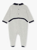 Pelele de color gris y azul marino para bebé niño VELANCELEX / 20H5BG39GREJ920
