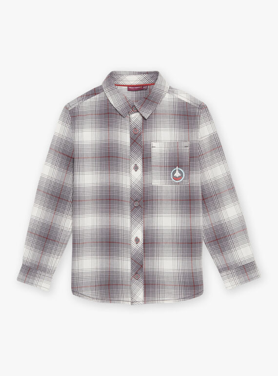 Camisa de cuadros con estampado de cohete DUCHEMAGE / 22H3PGZ1CHMJ908