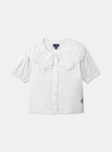 Blusa de color crudo de popelina de algodón LEBLOZETTE / 24H2PFJ1CHE001