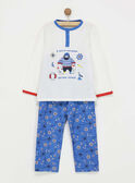 Pijama de color blanco y azul REMARAGE / 19E5PG76PYJ001