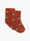 Calcetines de lazo rojo ladrillo con tomate FACOCO / 23E4BGB2SOQ506