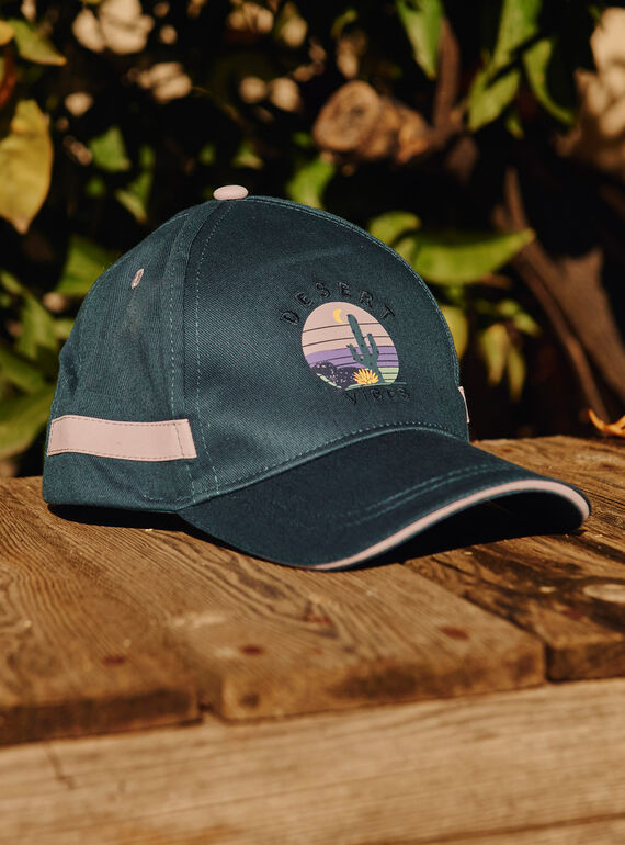 Gorra de color azul y lila con estampado de desierto FLACAPAGE / 23E4PGO1CHA714
