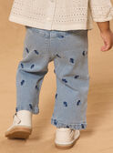 Pantalón bordado flores MADIANE / 25E1BF81PANP272