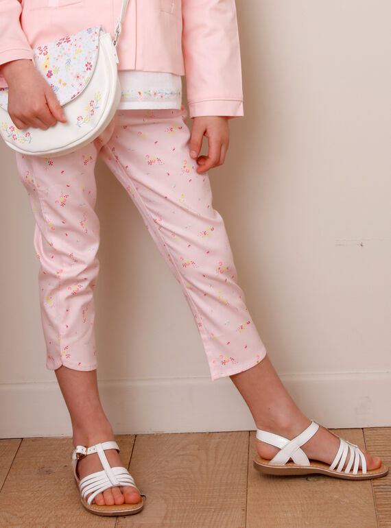 Pantalón de ceremonia con estampado floral para niña TYPOETTE / 20E2PFJ1PCO321