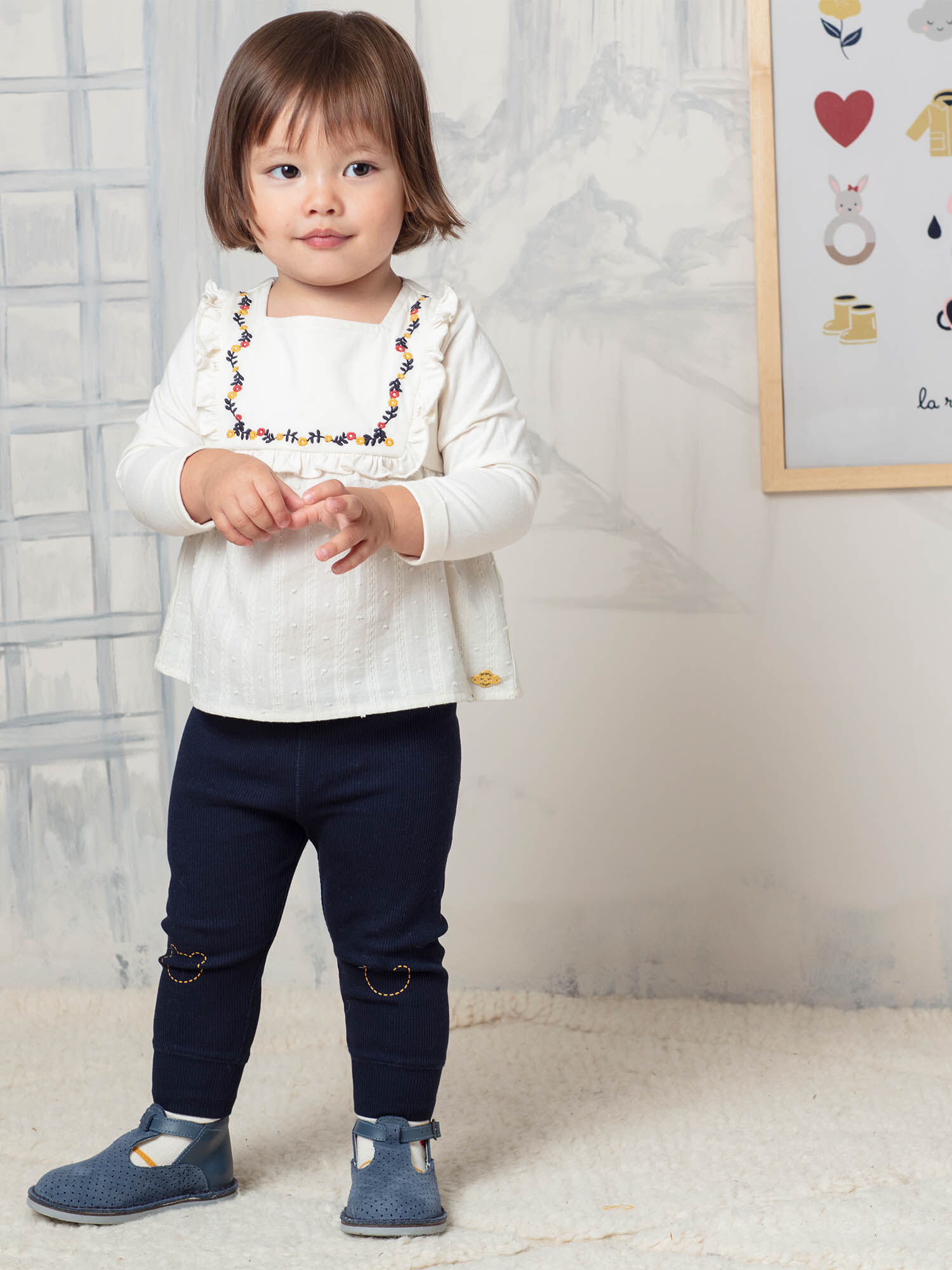 Conjunto de blusa y leggings para bebe nina Chica Sergent Major