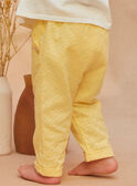 Pantalón amarillos bordados KALOUNA / 24E1BFD1PANB104