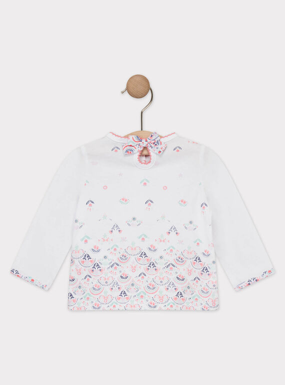Camiseta de manga larga de color crudo TAFIFI / 20E1BFD1TML001
