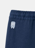 Pantalón cómodo azul marino con bolsillos efecto cargo LADAMIEN / 24H1BGJ1PANC230