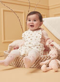 Conjunto de body, ranita y leotardos de color crudo y rosa LOUANE / 24H0CF12ENS001