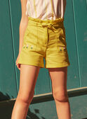 Pantalón corto amarillo LASHORETTE / 24H2PFI1SHO116