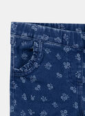 Pantalón denim slim azul con flores  KRIZETTE 1 / 24E2PFB2JEAP269