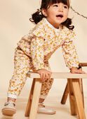 Pantalón de chándal de muletón crudo con estampado floral FABRITA / 23E1BF81JGB001