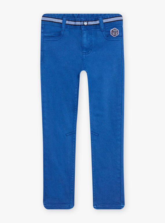 Pantalón slim-fit de twill azul DABRAGE / 22H3PG51PANC207