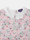Vestido floral con cuello babero  LADEDETTE / 24H2PFQ1ROB001