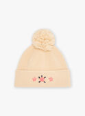 Gorro con borla beige KRABONETTE / 24E4PF81BON080