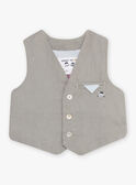 Cárdigan de vestir de color verde salvia para bebé niño CYBERNARD / 22E1BG11VSMG610