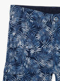 Bermudas de color azul con estampado de hojas para niño CIPOPAGE / 22E3PGK2BERC211
