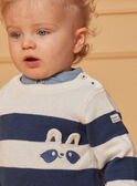 Jersey con estampado de rayas azules y blancas LADAEL / 24H1BGJ1PUL001