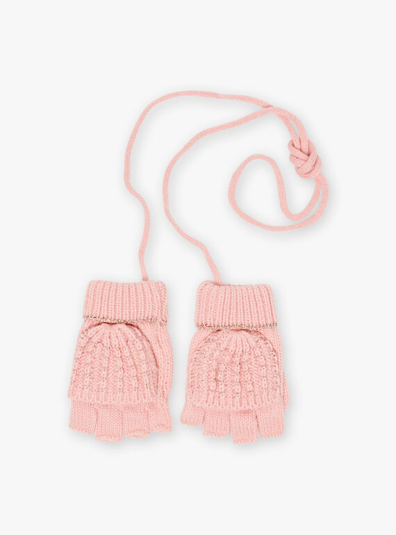 Manoplas rosas con estampado de corazones para niña BLODUETTE / 21H4PFD1GAND300