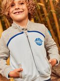 Teddy de jacquard gris y azul FABELAGE / 23E3PG81GIL943