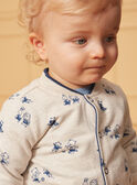 Chaleco reversible de colores  azul y crudo LADRISTO / 24H1BGJ1GILC230