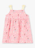 Vestido rosa con estampado de flores ZOLUCIE / 21E1BFQ1ROB305