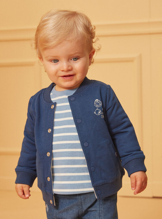 Chaleco reversible de colores  azul y crudo LADRISTO / 24H1BGJ1GILC230