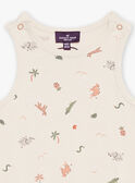 Mono corto color crudo con estampado animal FATANGUY / 23E1BGP1SAL007
