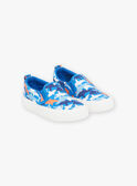 Slip-on de color azul con estampado de tiburones FEVANAGE / 23N10PG31D16715