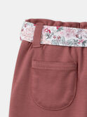 Pantalón de flores con cinturón LANINI / 24H1BFQ1PAN709