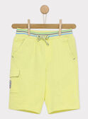 Bermudas de color amarillo RUAGOLAGE / 19E3PGP2BERA007