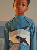 Camiseta de baño con protección solar +50 con estampado de tiburón, orca y ballena KLUCHAGE / 24E4PGG2TUV216