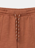 Bermudas de tejido polar terracota KROCHOAGE / 24E3PGE1BERF519