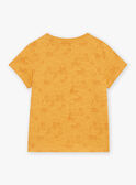 Camiseta de color amarillo mostaza con estampado de desierto FLITIAGE / 23E3PGP3TMCB106