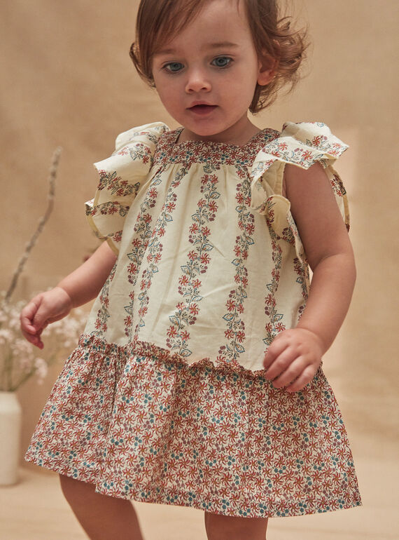 Vestido con estampado de patchwork de flores KAIRMA / 24E1BFC1ROB114