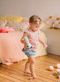 Short denim azul para bebé niña CAPHILIPA / 22E1BFM1SHOP272