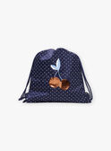 Mochila de color azul marino de lunares blancos FRYSAKETTE / 23E4PFL1BES070