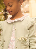 Light green CARDIGAN MRECARETTE / 25E2PFL2CAR602