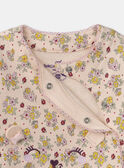 Pelele de muletón floral MEAMELIE / 25E5BFF3GRE413